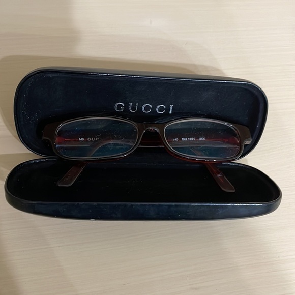 Gucci Tortoise Deep Brown Black Eyeglass Frames—Beautiful!! Great Preowned Cond! - Picture 3 of 12